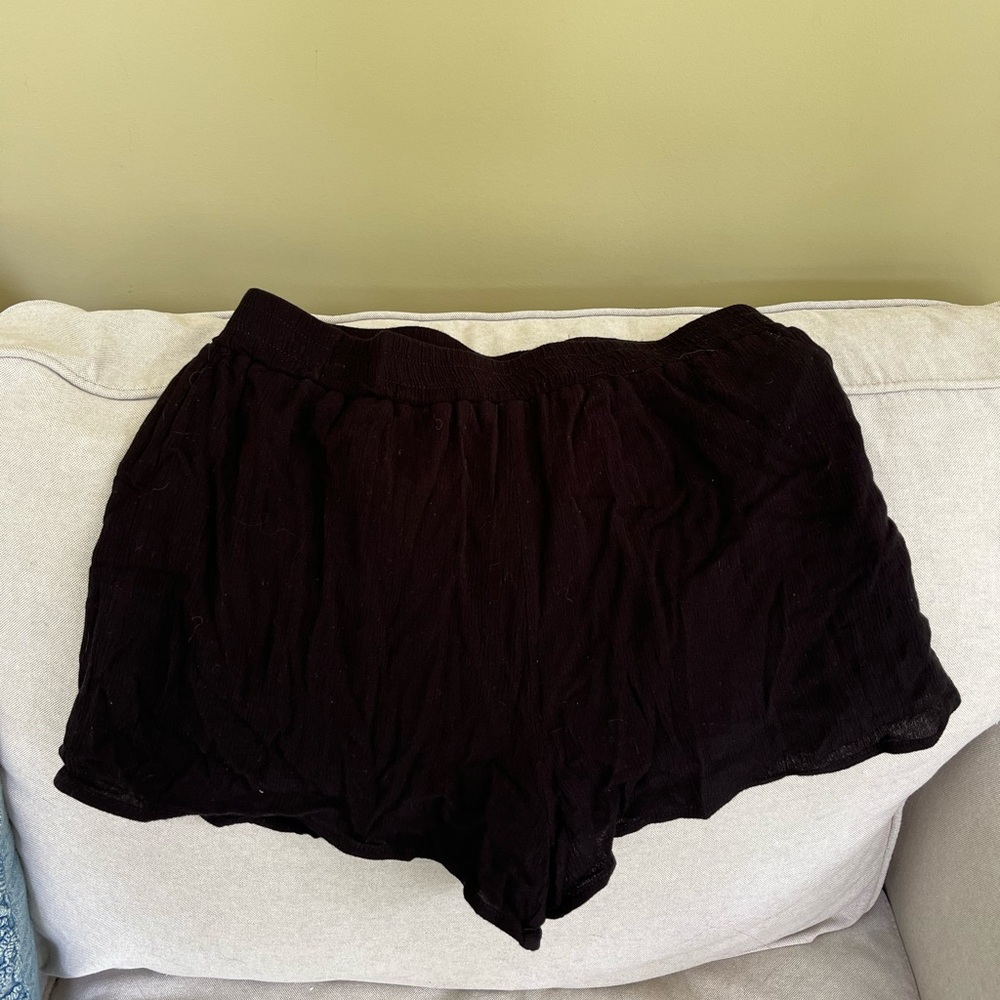 Forever 21 Black Flowy Shorts